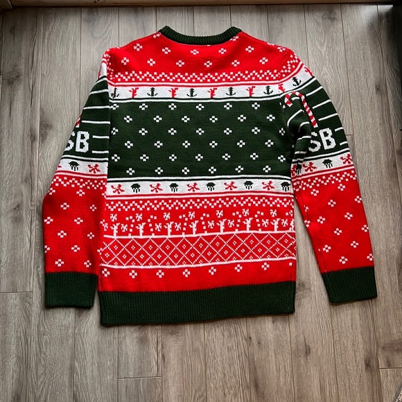 SpongeBob SquarePants Knit Ugly Christmas Sweater “I’m Ready For Presents” Sz M - Picture 7 of 9